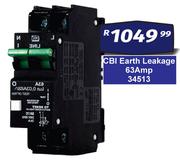 CBI Earth Leakage 63 Amp 34513
