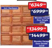 Wooden Garage Door (Double) 32338