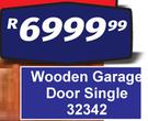 Wooden Garage Door Single 32342