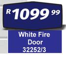 White Fire Door 32252/3