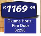 Okume Horiz Fire Door 32255