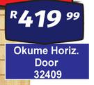 Okume Horiz Door 32409