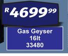Gas Geyser 16L 33480