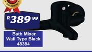 Bath Mixer Wall Type Black 48394