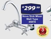 Nova Sink Mixer Wall Type 45816