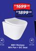 8001 Rimless W/h Pan + S/C Seat