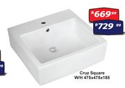 Cruz Square W/H 475 x 475 x 185