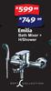 Emilia Bath Mixer + H/Shower