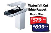 Waterfall Cut Edge Faucet Basin Mixer