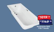 Rectangular Bath 1700 + Handle
