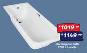 Rectangular Bath 1700 + Handle