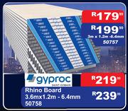 Gyproc Rhino Board 3m x 1.2m x 6.4mm 50757