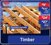 Timber 38 x 38 6m-Per M