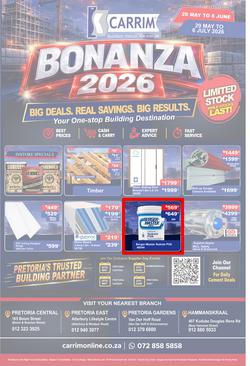 K Carrim Builders Mecca : Bonanza 2026 (29 May - 08 June 2026), page 1