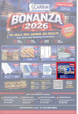 K Carrim Builders Mecca : Bonanza 2026 (29 May - 08 June 2026), page 1