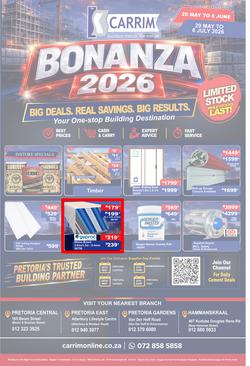 K Carrim Builders Mecca : Bonanza 2026 (29 May - 08 June 2026), page 1
