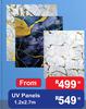 UV Panels 1.2 x 2.7m (Priced From)