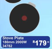 Stove Plate 180mm 2000W 34782