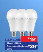 Globe LED 5W Emergency Recharge 52850