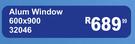 Alum Window 600 x 900 32046