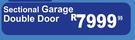Sectional Garage Double Door Steel Strip