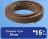 Unitwist Pipe 20mm-Per M