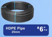 HDPE Pipe 25mm-Per M