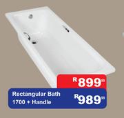 Rectangular Bath 1700 + Handle