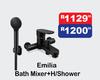 Emilia Bath Mixer + H/Shower