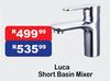 Luca Short Basin Mixer