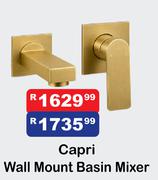 Capri Wall Mount Basin Mixer
