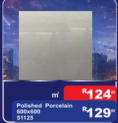 Polished Porcelain 600 X 600 51125-M²