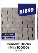 Cement Bricks (Min 10000)
