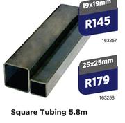 Square Tubing 5.8m (25 x 25mm)