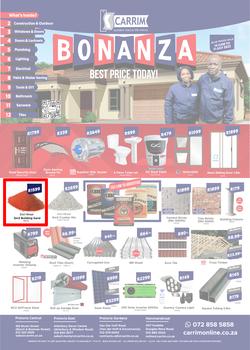 K Carrim Builders Mecca : Bonanza Best Price Today (14 June - 11 July 2022), page 1