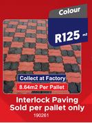 Interlock Paving Colour-Per Sqm