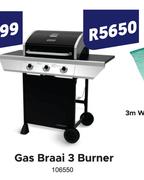 Gas Braai 3 Burner