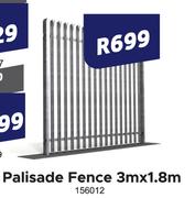 Palisade Fence 3m x 1.8m