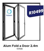 Valuwin Alum Fold A Door 2.4m