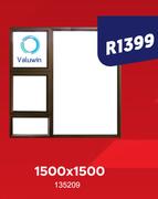 Valuwin Aluminium Window 1500 x 1500
