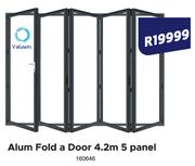Valuwin Alum Fold A Door 4.2m 5 Panel