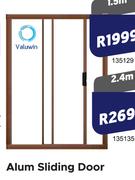 Valuwin Alum Sliding Door 1.5m