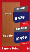 Sapele Interior Print Door