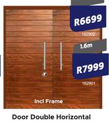 Horizontal Double Door Including Frame (1.3m) 162902