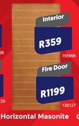 Horizontal Masonite Interior Door