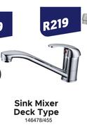 Sink Mixer Deck Type