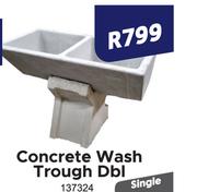 Concrete Wash Trough Dbl