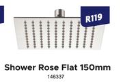 Shower Rose Flat 150mm