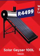 Solar 100L Geyser