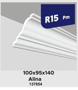 Ceiling Cornics Alina (8m Per Pack) 100 x 95 x 140-Per m